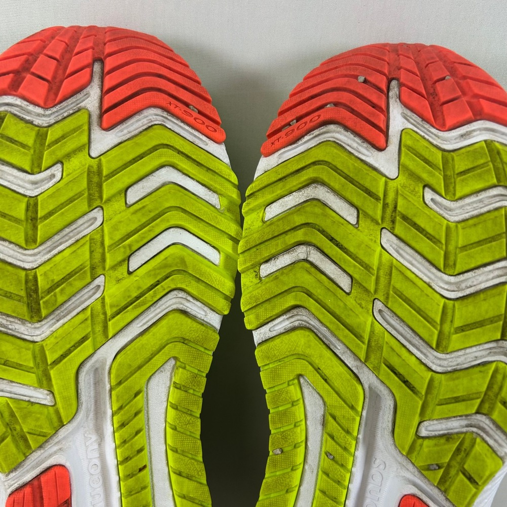 Saucony Running Shoes Womens 7.5 Omni 20 Vizipro PWR RUN Lime Green Black Neon - Picture 10 of 12